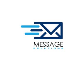 Wall Mural - Message logo