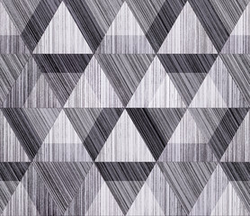 Wall Mural - Black and white polygonal background