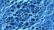 Blue sea caustics shot below the water surface, big detailed realistic ripple in slow motion, animation, isolated, perfect for digital composition