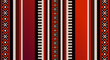 Red Theme Arabian Sadu Weaving Middle Eastern Traditional Rug Te