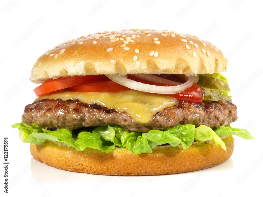 Cheeseburger - obrazy, fototapety, plakaty 