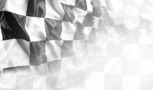 Checkered Black And White Racing Flag Background