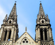 Close-up of the Facade of the Church of St Martial in Bordeaux