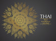 Thai art element Traditional gold for greeting cards