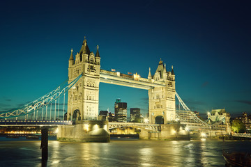 Wall Mural - Tower bridge at sunset, London