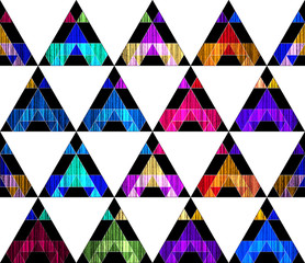 Wall Mural - Art triangle pattern