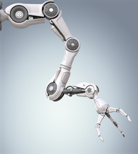 Futuristic Robotic Arm With Mechanical Seizure
