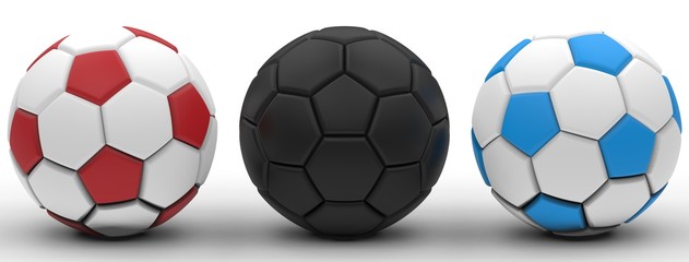 Soccer ball. 3D illustration. 3D CG.