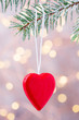 © gitusik - Christmas tree with bokeh wall background.