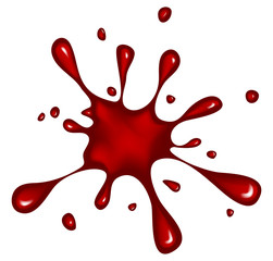 Wall Mural - blood ink blob, blot, splash  vector symbol icon design.