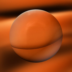 Wall Mural - Abstract sphere concept generated