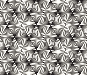  Vector Seamless Black and White Triangle Lines Grid Pattern