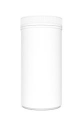 Aufkleber - White Blank Cylindrical Container. 3d Rendering