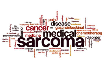 Sticker - Sarcoma word cloud