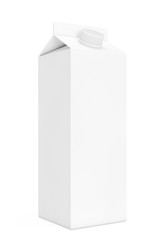 Poster - Blank Milk or Juice Carton Box. 3d Rendering