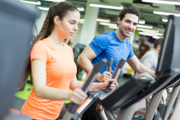 Wall Mural - People in the gym