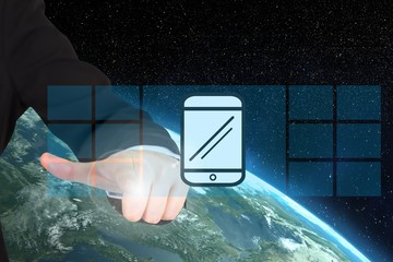Poster - thumbs up with smartphone graphic