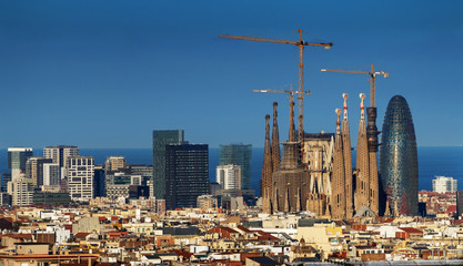Wall Mural - Barcelona skyline, Spain