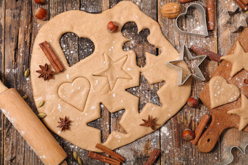 Poster - baking christmas gingerbread