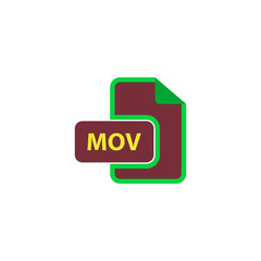 Poster - MOV Icon Vector