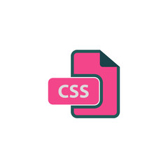 Fototapete - Css Icon Vector