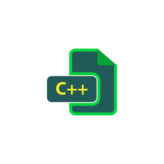Fototapete - C++ Icon Vector