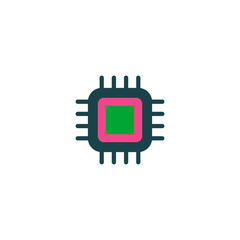 Poster - CPU Icon Vector