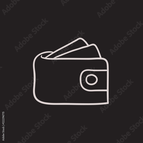 Wallet With Money Sketch Icon Buy This Stock Vector And - 