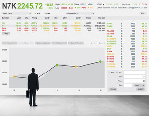 Wall Mural - Stock Exchange Trading Forex Finance Graphic Concept