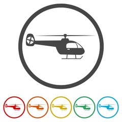 Canvas Print - Helicopte icon.Helicopte icon Vector