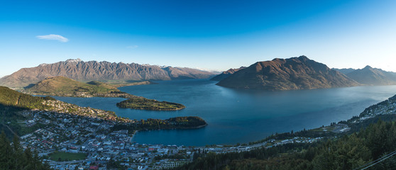 Queenstown at dusk, New Zealand