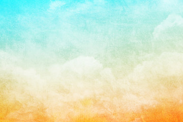  artistic cloud and sky with pastel gradient color and grunge texture