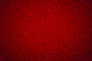 Leinwandbilder - Abstract digital background. Machine code. Hexadecimal code. Random digits and letters colored illustration.