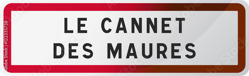 Cuadros en Lienzo Panneau Le Cannet des Maures - Ville du Var - Région Provence-Alpes-Côte d'Azur