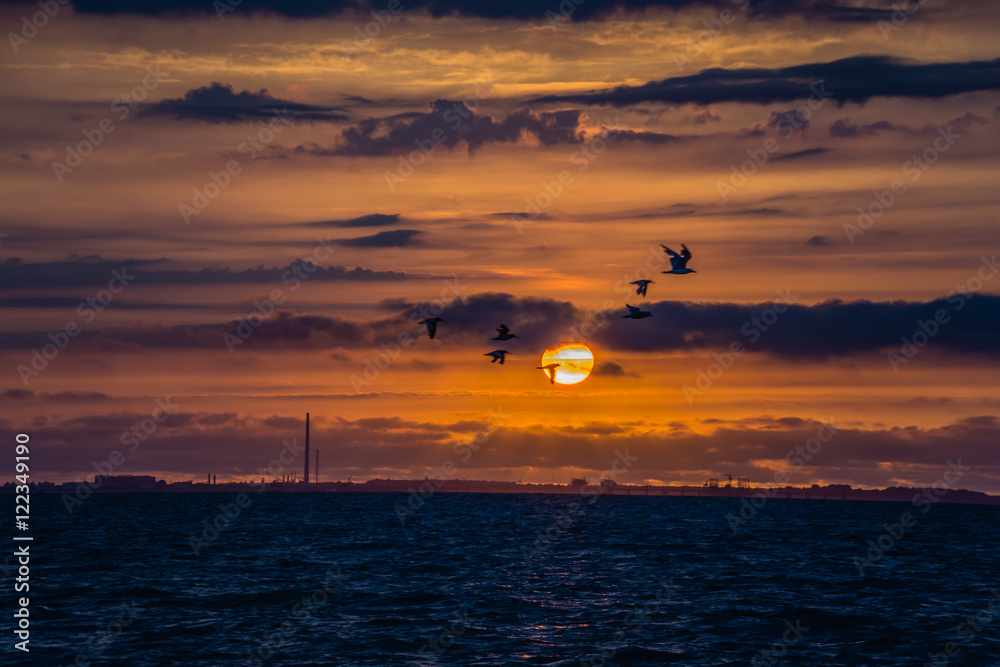 Sonnenuntergang Zum Ausmalen - Ausmalbilder