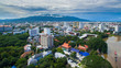 Aerial view Chiang Mai City, High angle view Planning Thailand