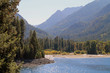 Wallowa Lake in Northeast Oregon with Trees and Mountains in the