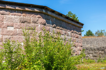 Poster - Fortress walls of the old Vaberget, Karlsborg in Sweden