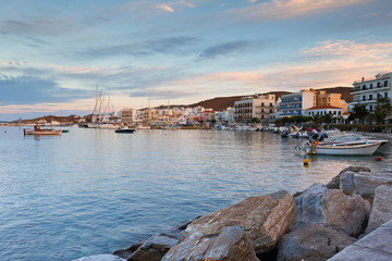 View of the town of Tinos.