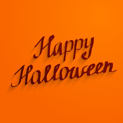 Happy Halloween lettering banner desig