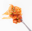 © teine - Spaghetti bolognese being eaten with a fork
