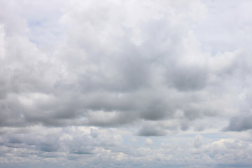 Rain clouds forming in the sky in concept of climate.