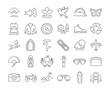 © M.Style - Set Vector Flat Line Icons Ecotourism