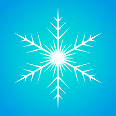 Canvas Print - snowflake icon. vector illustration.