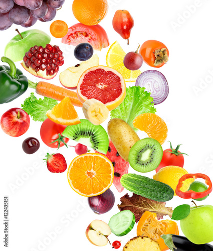 Fototapeta na wymiar Fruits and vegetables