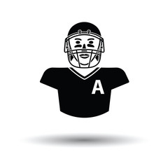 Poster - American football player icon