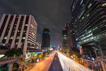 Poster - Bangkok THAILAND September 13 2016 : Bangkok cityscape  between