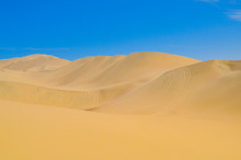 Sand Dunes Of Atacama Desert, Near Huacachina In Ica Region, Peru