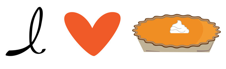 Sticker - I Love Pumpkin Pie