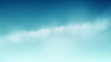 Wall Mural - a 20 second loop of simulated flight through clouds.